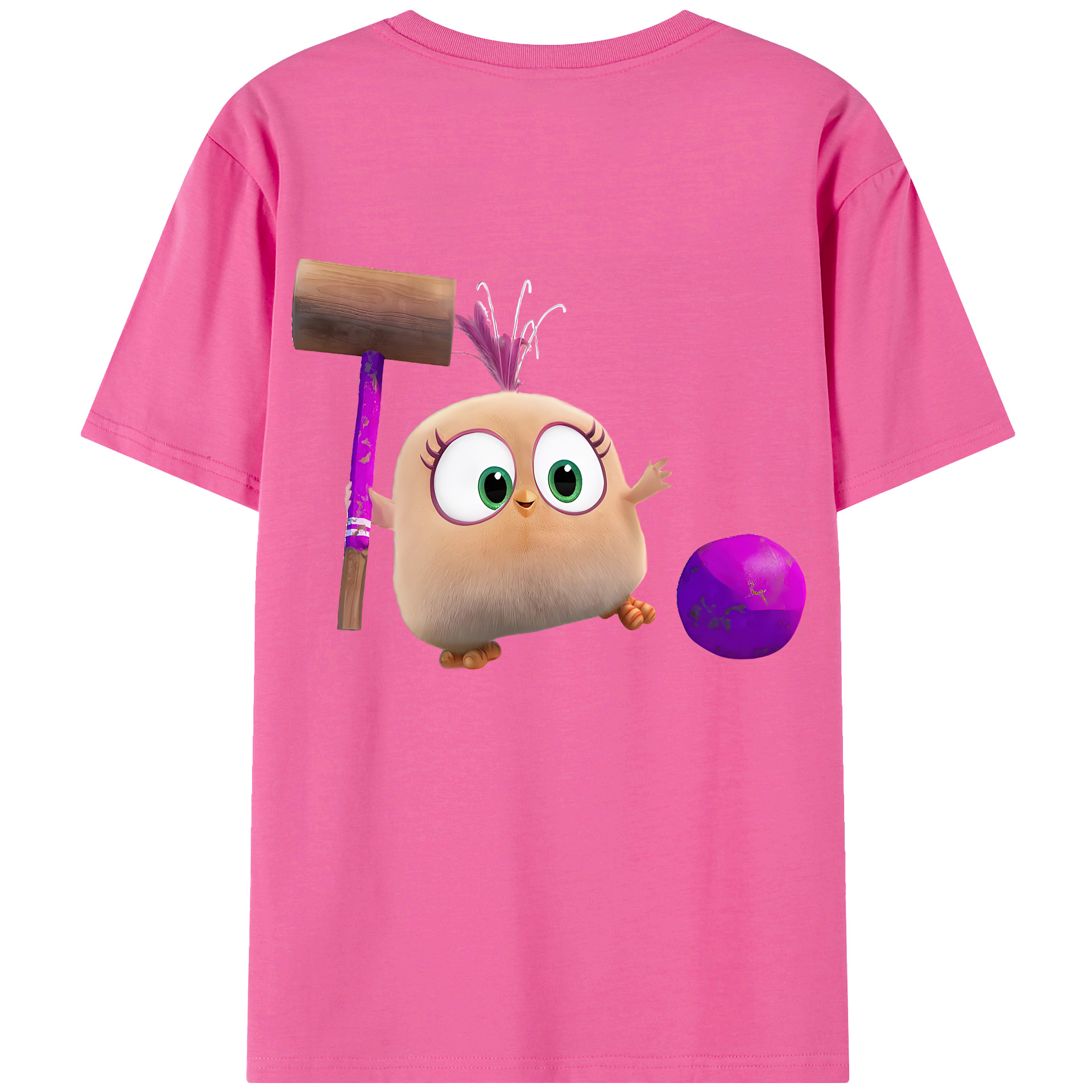 （画像用） Angry Birds アングリーバード レディース半袖Tシャツ(バックプリント)